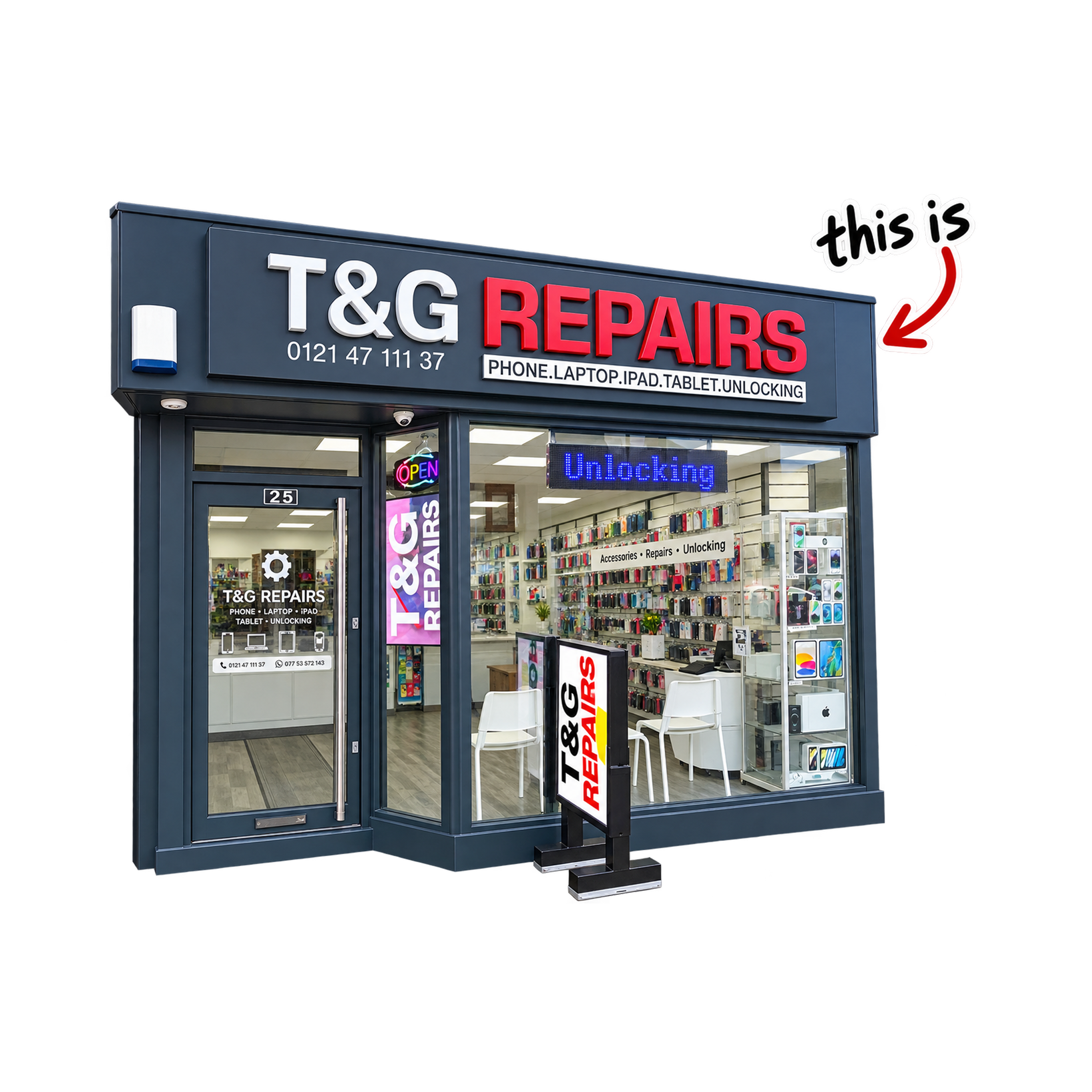 Cracked iPhone screen repair service