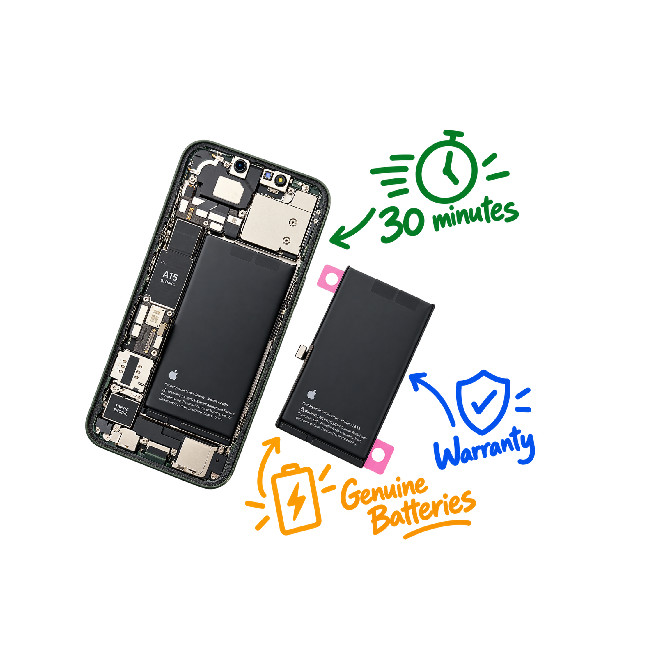 Happy customer with repaired phone
